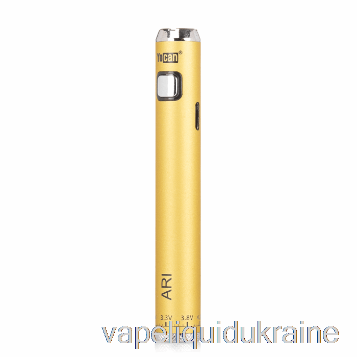 Vape Liquid Ukraine Yocan ARI 650mAh Battery Gold